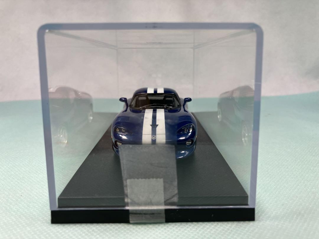 コジマ　ヴェローチェ・コレクション　ダッジ　ヴァイパー　ＧＴＳ　ブルー・ホワイト Kojima Veloce Collection Dodge Viper GTS Blue/White Mini car