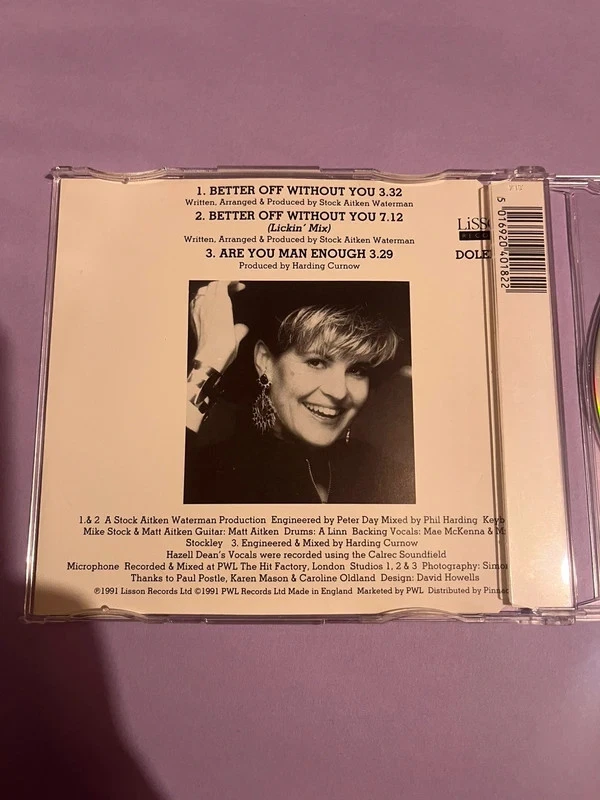 (CD72) Hazell Dean - Better off without you **RARE CD SINGLE** 1991 Foto 2 de 2