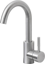 Comllen Wet Bar Sink Faucet, Brushed Nickel, Lead-Free 304 Stainless Steel, 360 