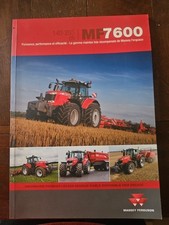 Brochure Tracteur Massey Ferguson Mf 7600 ; 140_ 255 Ch