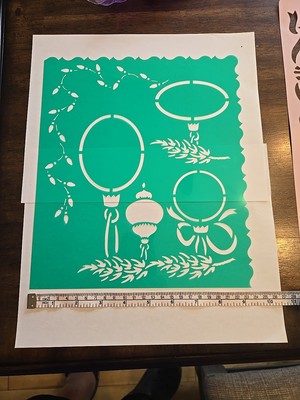 Lot of 4 CHRISTMAS STENCILS VERY COOL SEe Pics