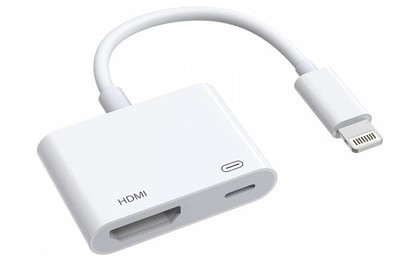 [Apple MFi Certified] Apple Lightning to HDMI Adapter for iPhone to TV