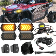 LED Turn Signal Street Legal Kit For Polaris Ranger RZR 800S 900XP 1000 Golf Car