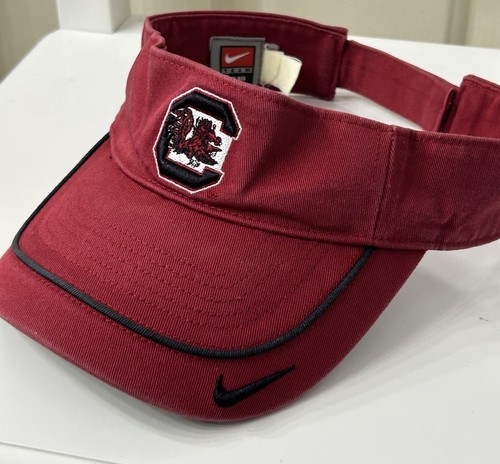 NCAA South Carolina Gamecocks Adjustable VTG Nike Visor Sports Hat Embroidered