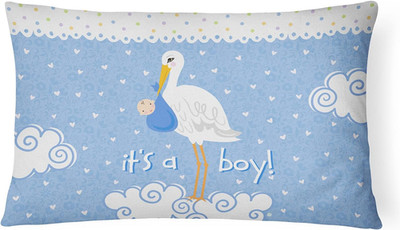 VHA3012PW1216 It'S a Baby Boy Canvas Fabric Decorative Pillow Machine Washable,