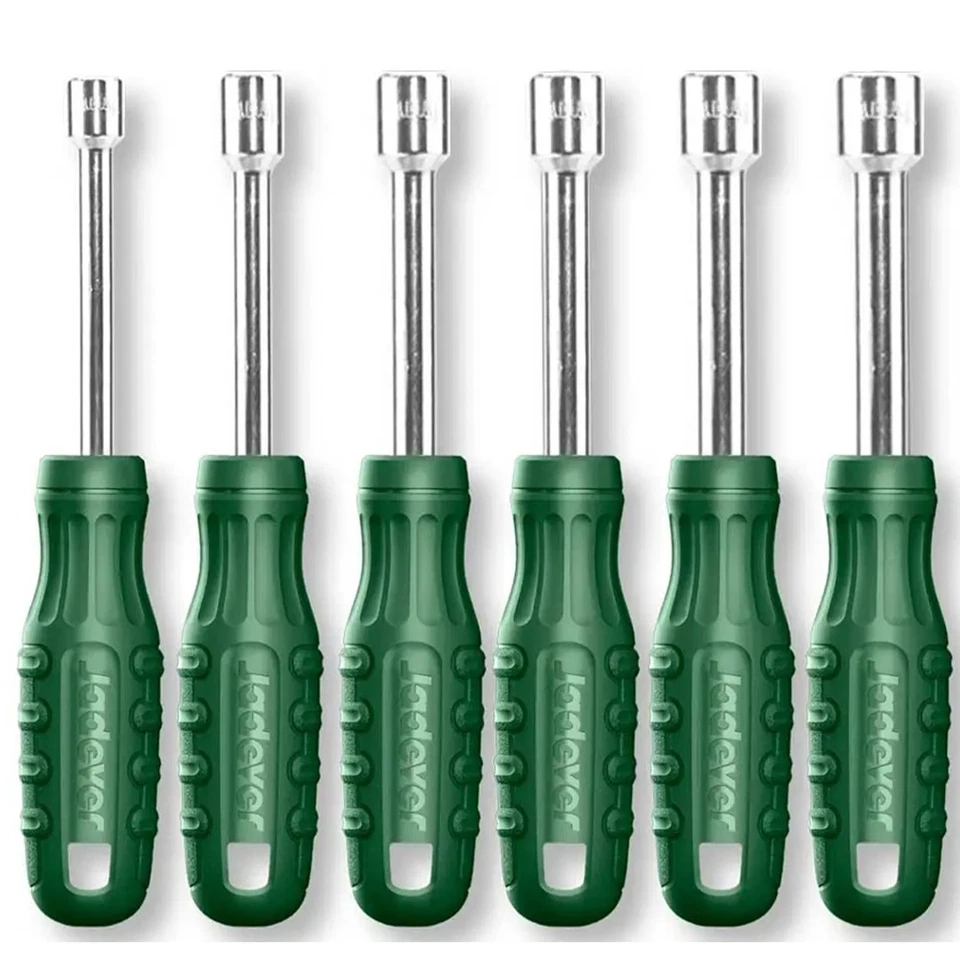 Set 6 cacciaviti a bussola Cacciavite per dadi 185 mm Testa esagonale Jadever - Immagine 2 di 4