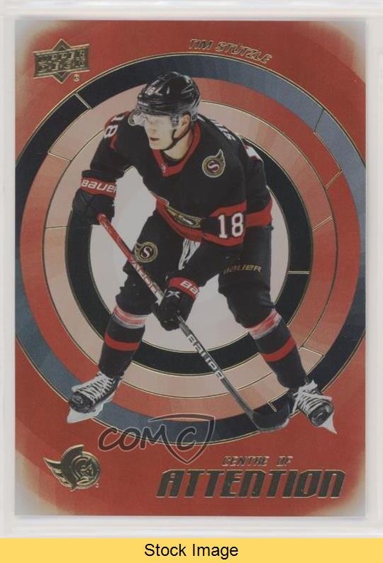 2022 Upper Deck Series 1 Centre of Attention Gold Tim Stutzle #CA-14 READ 0sd7