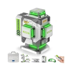 HueparPro Laser Level 360 Self Leveling, 4x360°Green Cross Line Laser Tool 