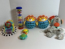 Lot of 7 Baby Rattlers And Teething Toys Bundle