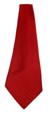 Richman Brothers Solid Red Striped Tie 100% Polyester