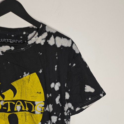 Wu-Tang T-Shirt Tie Dye Black White Mens Medium Rare 2017 Band Tee - Picture 2 of 7