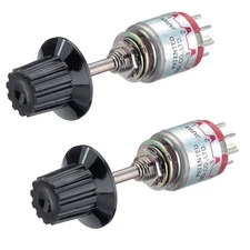 Lot of (2) NKK Switches MRY106-A Rotary Switch 2-6POS 3A 125V Panel Mount