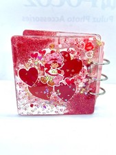 Custom Acrylic Binder Notebook Commission UV Gel Strawberry Shortcake Art