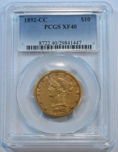 1892-CC Liberty Double Eagle — photo from the most recent tracked eBay sale