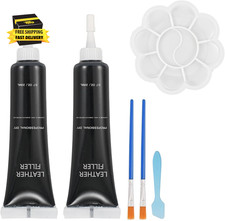Vinyl and Leather Repair Kit, Black Vinyl Repair Kit for Car Interiors, Furnitur