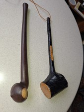 African Traditional Tribal Maasai Hardwood Rungu / Club &Irish Shillelagh Cudgel