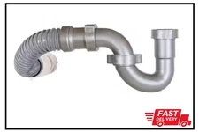 Bathroom Sink Drain Kit Flexible Hose Universal Wall Drainpipe Plumbing Parts