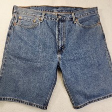 Levi's Strauss 405 Mens 40 Shorts Blue Denim Cotton Jean Regular Fit Dad Casual
