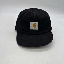 Vintage Carhartt Lined Insulated Hat Mens Large A15BLK Ear Flaps Hunting Trapper