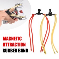 Slingshot 1636 4-Strand Rubber Band Built-in Magnet Hand Grip Shooting Accessory
