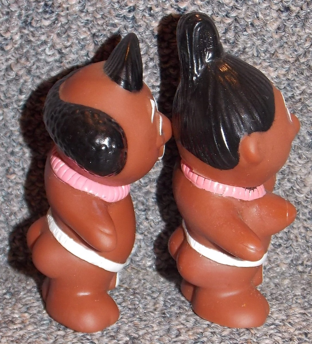 Vintage Trader Vics Hawaii Tiki Menehune Man & Woman Set Of