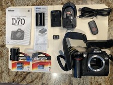 Nikon D70 6.1 MP DSLR camera w/ battery charger and remote. May actually work 