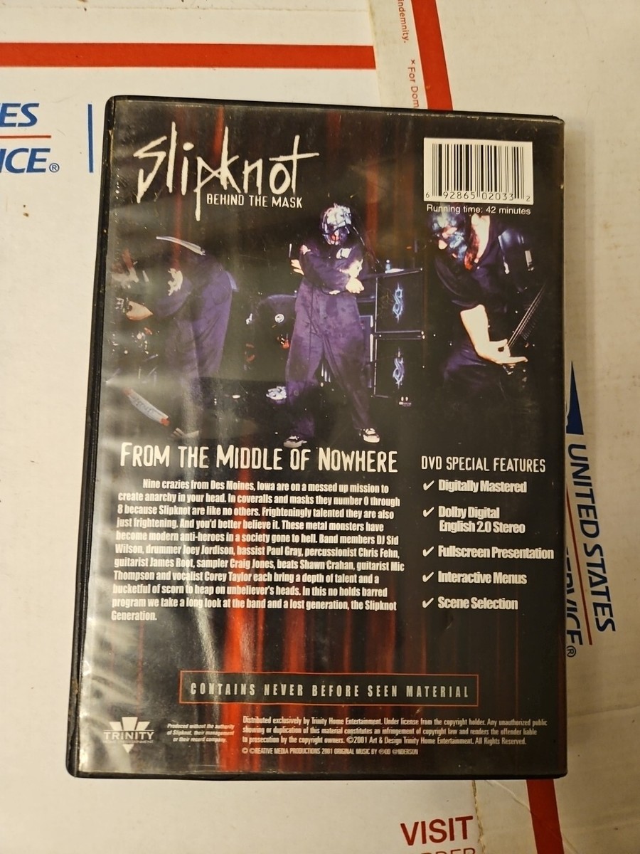 Slipknot - Behind the Mask Unauthorized (DVD, 2002) Plz Read