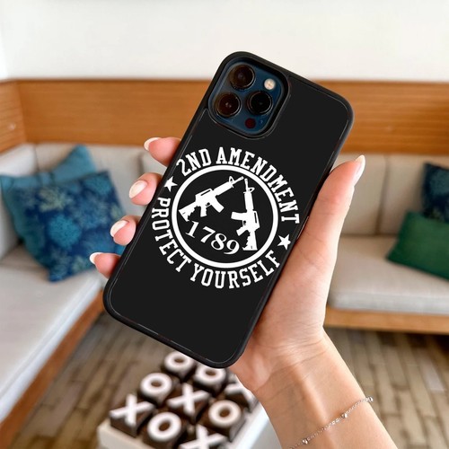 Anti scratch Cover 2nd Amendment Bullets For iPhone SE XS XR Max 5 6 7 8 Plus - Picture 22 of 25
