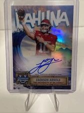 2024 Bowman Chrome U Football - Jackson Arnold - Big Kahuna SP Auto