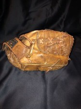 Vintage Regent BG-115 Prize Leather Baseball Glove Professional Nylon Reinforced