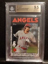 2021 Topps Shohei Ohtani #86B22 1986 Platinum Anniversary 27/70 BGS 9.5 🔥📈💎💥