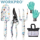 WORKPRO 5PC Garden Tool Set Heavy Duty Gardening Hand Tool Set w/Garden Tool Bag