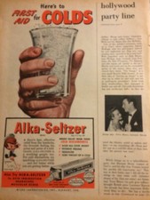 Alka Seltzer, قديم للمقتنيات Print Ad