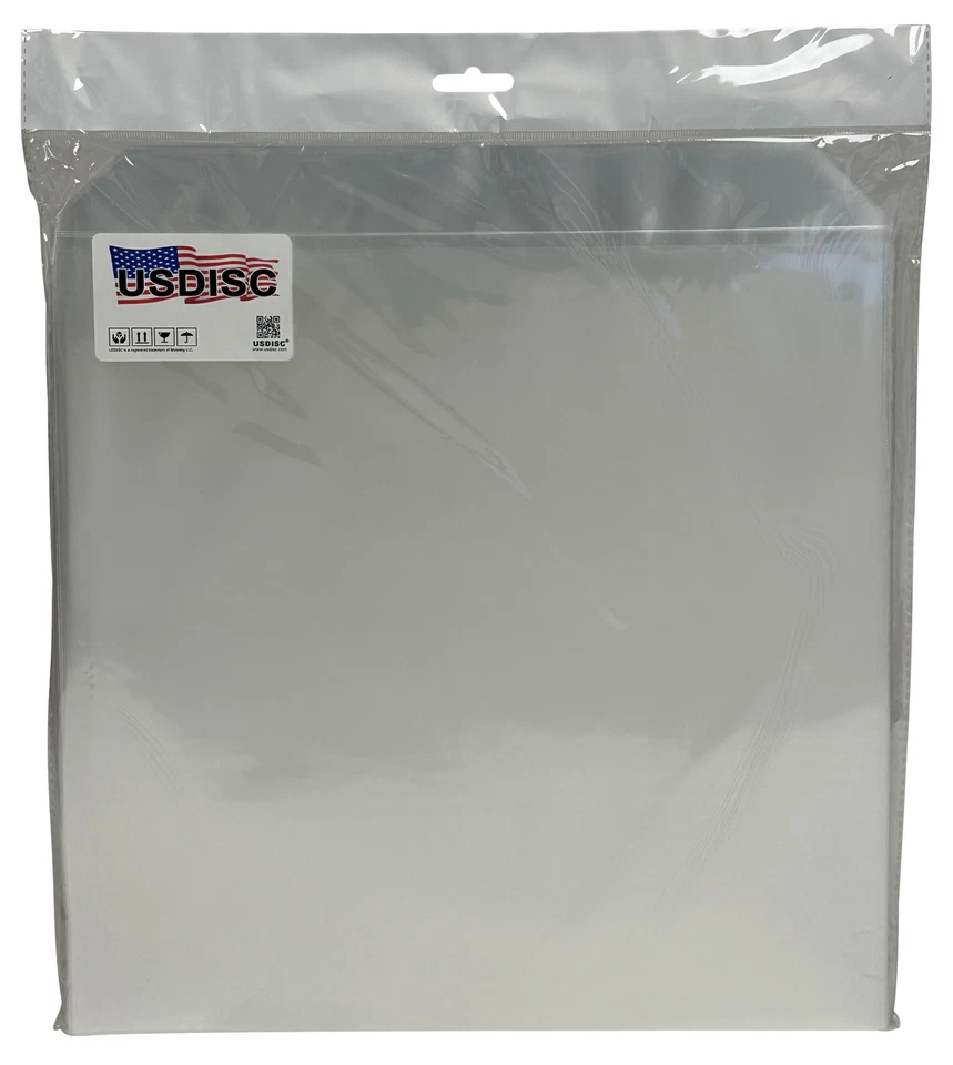 USDISC Record Outer Sleeves 12", LP, CPP, 3mil Tuck in Flap (Clear) Lot