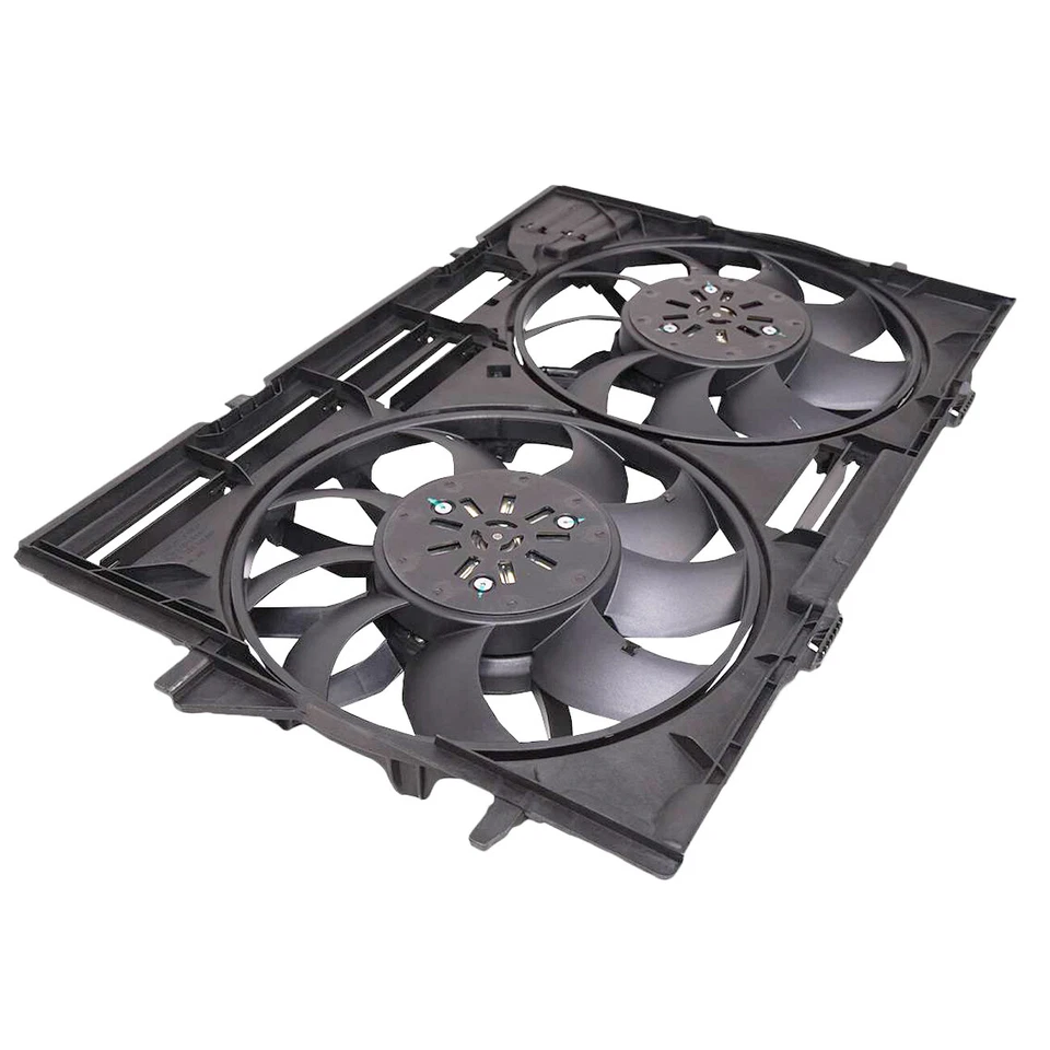 Compatível com Audi Q5 S5 A6 A7 Quattro 2012-2018 conjunto de ventilador de refrigeração do radiador 4H0121207B - Imagem 2 de 4