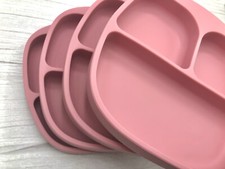 10 Silikon Saugplatten Konvolut, 10 St&uuml;ck, BPA frei, Babysicher, Blush