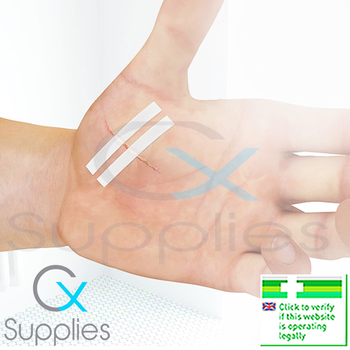 ⭐1 x 10 Sterile Wound Closure Strips⭐Skin SteriStrips 3mmx75mm CE