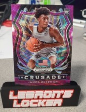 2020 Panini Prizm Draft Picks James Wiseman Rookie Crusade Purple Wave #82