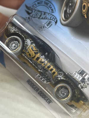 Hot Wheels Art Cars Rodger Dodger Steam 8/10 Black Gold Diecast