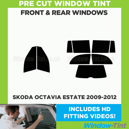 For Skoda Octavia Estate 2009-12 Full Pre Cut Window Tint Kit Front & Rear Film - Picture 2 of 10