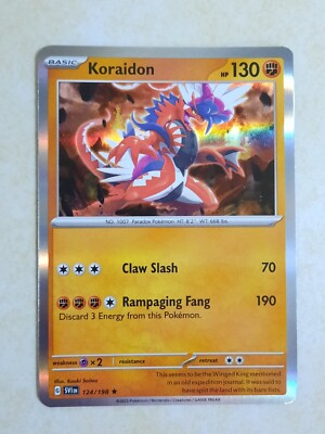 Koraidon - 124/198 Scarlet & Violet (Holo Rare) Pokemon Card. | eBay