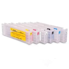 6PC Empty Ink Cartridge for Epson F2100 F2000 Two Extra White Ink Chips As Gift