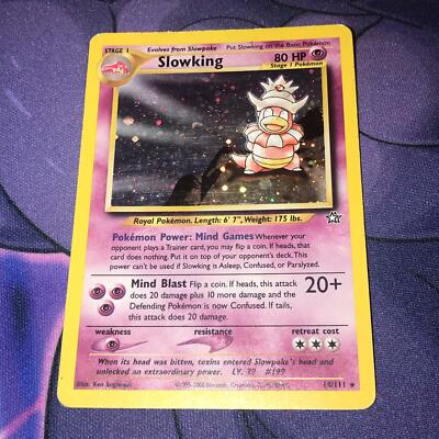 Slowking ~ 14/111 ~ Holo Swirl ~ NEO GENESIS ~ HEAVILY PLAYED