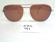 Vtg OPTIFASHION Eyeglasses Frame Aviator Dido 96 GEP Gold Italy Used ERS-91 