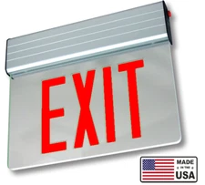 USA Made Single Faced EDGE LIT LED EMERGENCY EXIT SIGn LITHONIA  similar