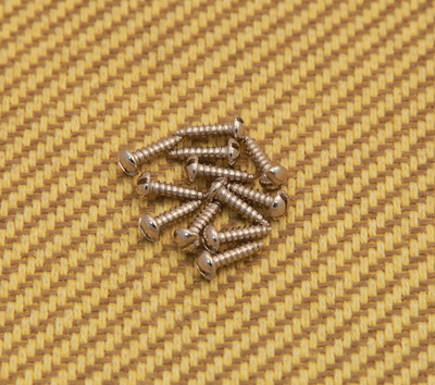 001-8370-049 (12) Fender Guitar/Bass Slotted Tuning Machine Mounting Screws 