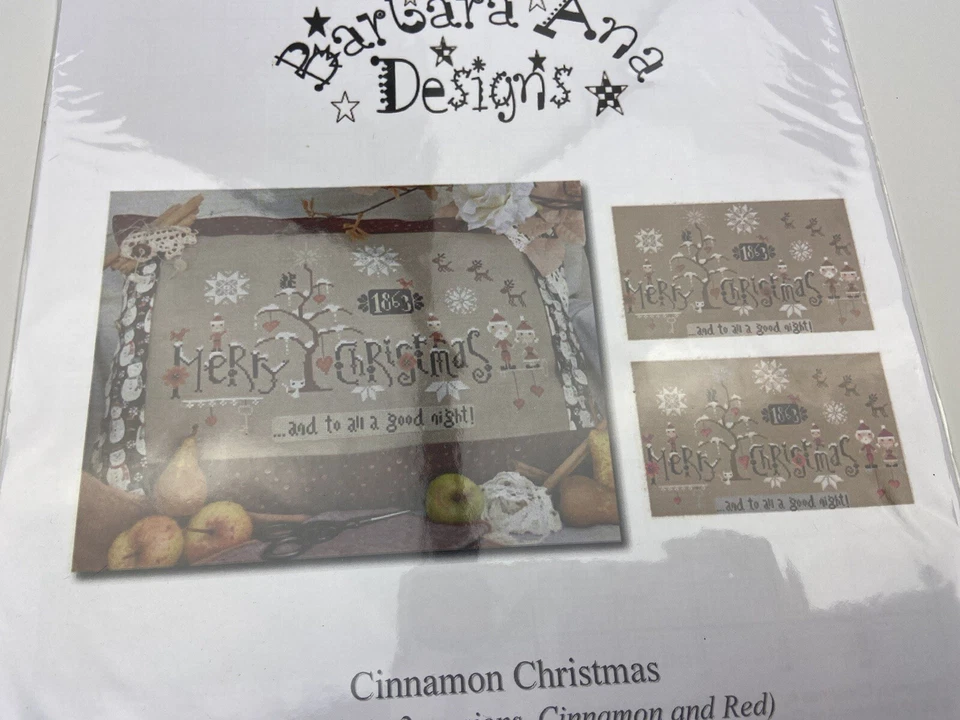 Barbara Ana Designs Cinnamon Christmas Counted Cross Stitch Pattern 3P - Image 2 of 3