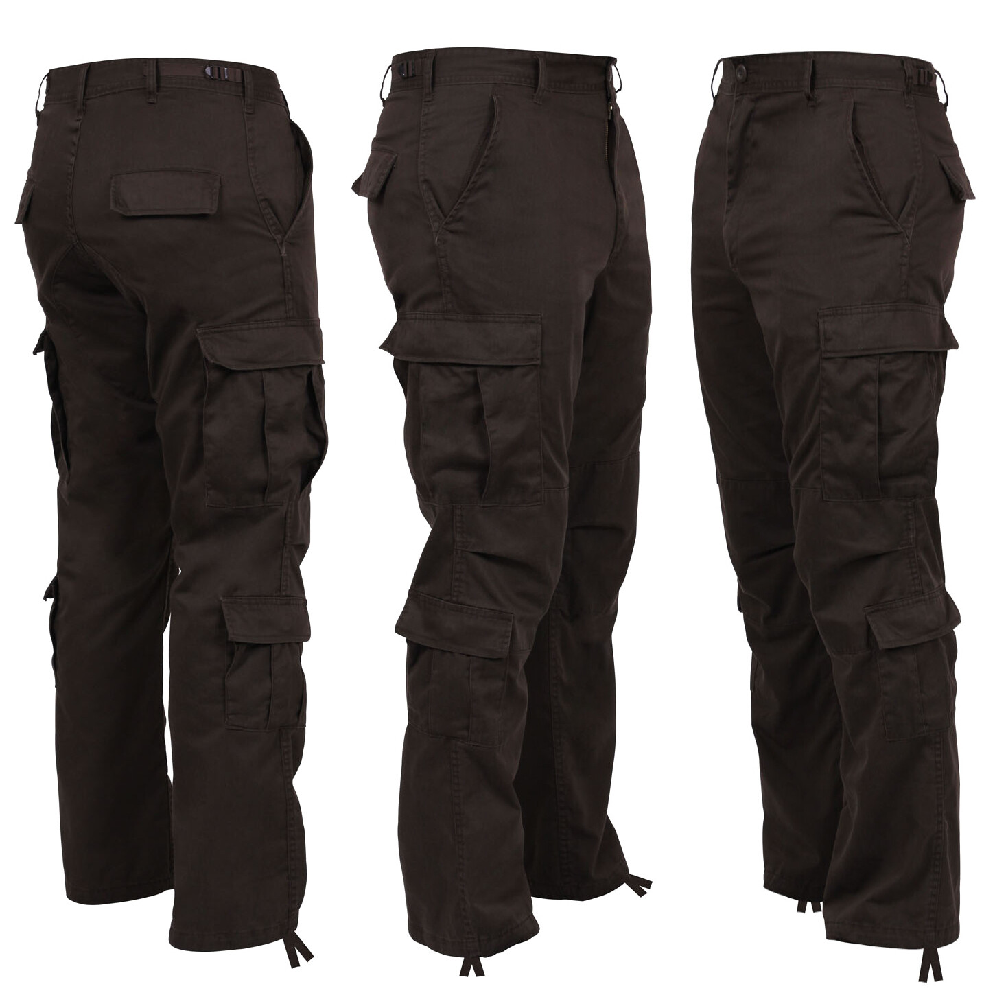 Vintage Chocolate Brown Paratrooper Cargo Pants BDU eBay