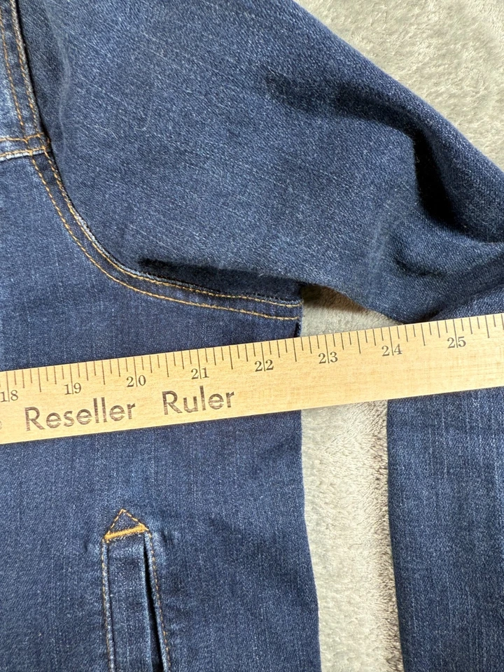 Chaqueta de Jean Wrangler Elástica Moda Clásica Denim Sin Forro LWJ370D Para Hombre XL Foto 3 de 4