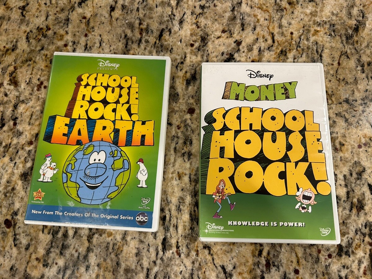 Disney's SCHOOLHOUSE ROCK! Bundle MONEY & Earth EUC | eBay